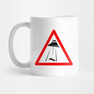 Alien Abduction Sign Mug